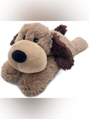 Warmies Plush Weighted Brown Puppy Dog Stuffed Animal Microwaveable 11”